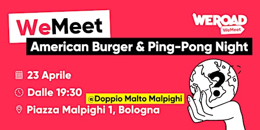 Hauptbild für WeMeet | American Burger & Ping-Pong Night