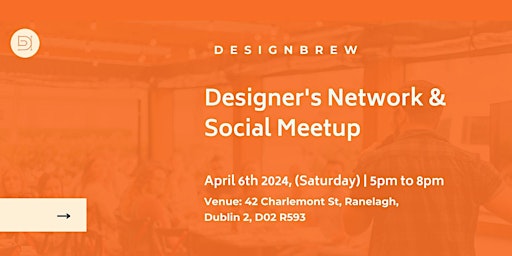 Designer's Network & Social Meetup- DesignBrew primary image
