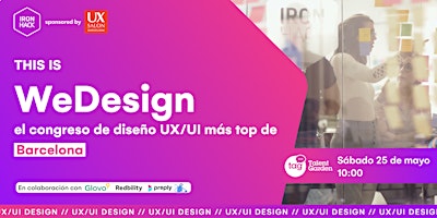 Imagen principal de [BCN] WeDesign: el congreso de diseño UX/UI más top de Barcelona