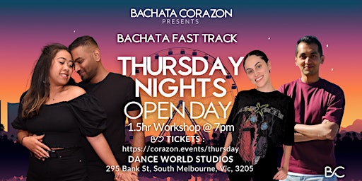 Primaire afbeelding van Bachata Fast Track Thursdays OPEN DAY