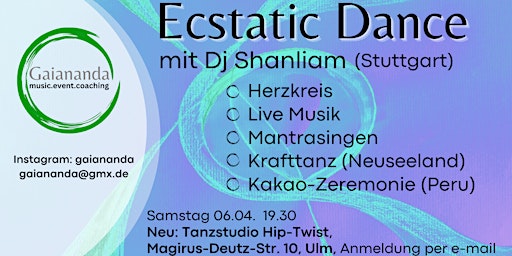 Immagine principale di Ecstatic Dance mit DJ Shanliam in Ulm 