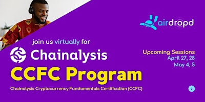 Airdropd x Chainalysis Cryptocurrency Fundamentals Certification (CCFC) primary image