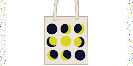 Moon Phase Canvas Bag Making | Children’s workshop by The Happy Box