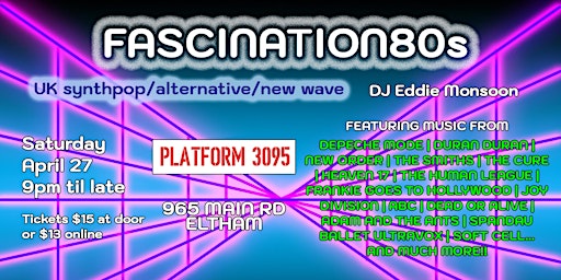 Immagine principale di FASCINATION80s - Synthpop/Alternative/NewWave 