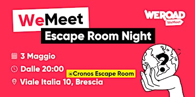 Immagine principale di WeMeet | Escape Room Night 