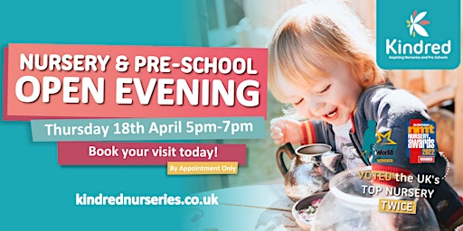 Hauptbild für Kindred Bournemouth Nursery & Pre-School Open Evening - 18th April 2024