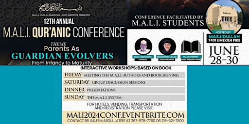Imagem principal do evento M.A.L.I. 12th Annual Qur'anic Conference 2024