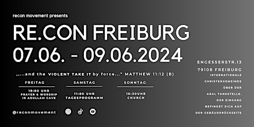 Image principale de Re.Con Freiburg 2024