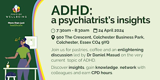Imagem principal do evento ADHD: a psychiatrist's insights