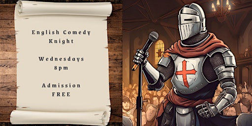 Primaire afbeelding van English Comedy Knight: ye olde stand-up show in Berlin-Neukölln