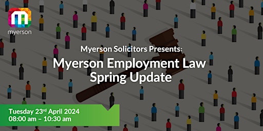 Primaire afbeelding van Myerson Employment Law Spring Update