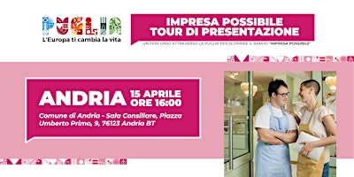 Imagem principal do evento Presentazione Bando "Impresa Possibile" ad Andria