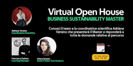 Immagine principale di Virtual Open House | Business Sustainability 