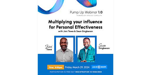 Multiplying Your Influence for Personal Effectiveness primary image