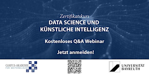 Hauptbild für Q&A Webinar: Zertifikatskurs "Data Science und Künstliche Intelligenz"