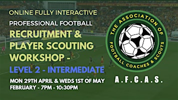 PROFESSIONAL FOOTBALL - PLAYER RECRUITMENT AND SCOUTING WORKSHOP - LEVEL 2  primärbild