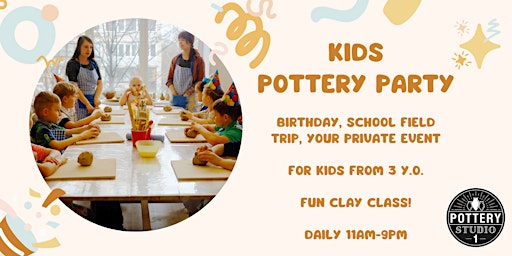 Kids' Pottery Party primary image