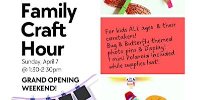 Imagem principal do evento Family Craft Hour- Spring Photo Display