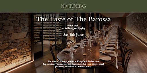 Imagem principal do evento Taste of The Barossa