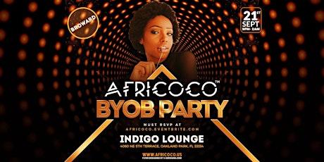 Africoco BYOB @Indigo Lounge - Broward primary image