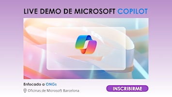 Imagen principal de Live Demo de Copilot con Microsoft 365 Enfocado a ONGs