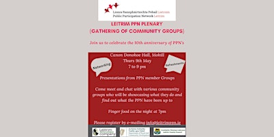 Primaire afbeelding van Leitrim PPN Plenary (Gathering of Community Groups)