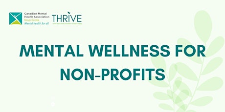 Mental Wellness for Non-profits