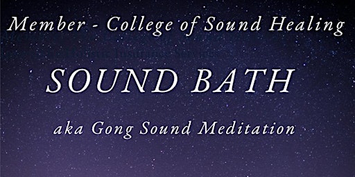 Primaire afbeelding van SOUND BATH aka GONG SOUND MEDITATION