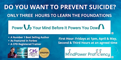 Imagen principal de Three Power Hours To Learn The Foundations To Prevent Suicide