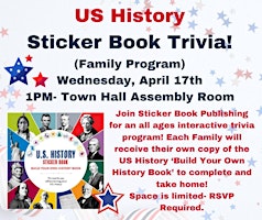 Imagem principal do evento U.S. History Sticker Book Trivia (All Ages)