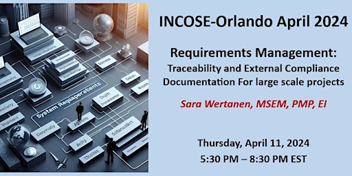 Imagem principal do evento INCOSE Orlando Monthly Meeting - April 2024