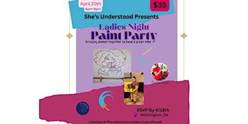 Primaire afbeelding van She's Understood Ladies Night Paint Party