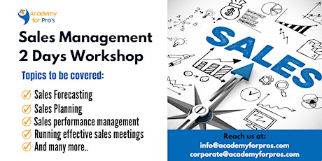 Sales Management  2 Days Training in Calgary