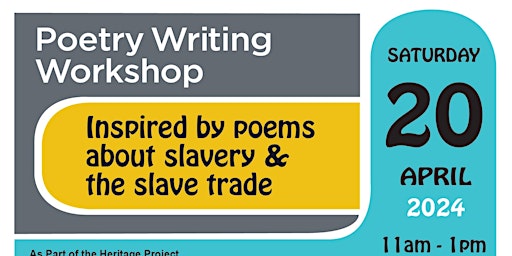 Primaire afbeelding van Bristol Poetry Writing Workshop