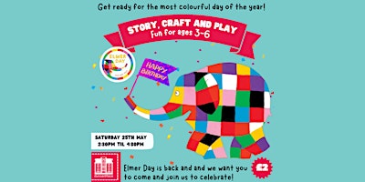 Imagem principal de Story, Craft & Play at Duncan Place (ages 3 to 6) - Elmer Day Celebration