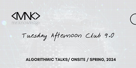 Tuesday Afternoon club 9.1 / Проследяване на обекти в изображения