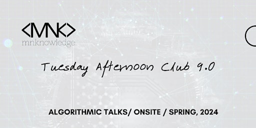 Imagen principal de Tuesday Afternoon club 9.1 / Проследяване на обекти в изображения