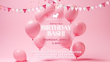 Primaire afbeelding van Birthday Bash - Amber Marie & Co (91st & Yale)