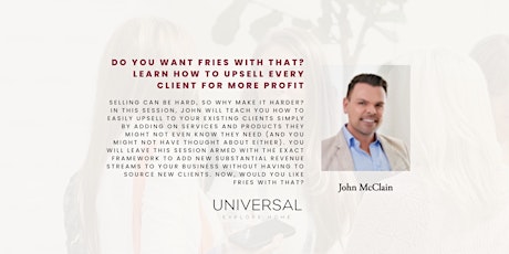 Do You Want Fries with That?   Learn how to upsell every client.