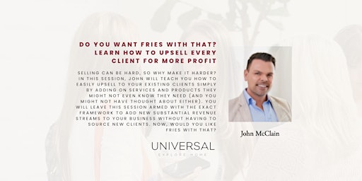 Imagem principal de Do You Want Fries with That?   Learn how to upsell every client.