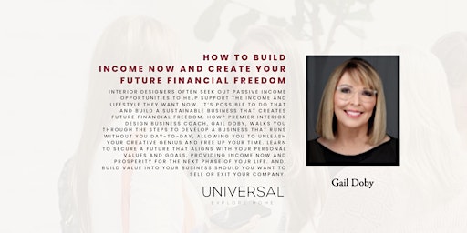 How to Build Income Now and Create Your Future Financial Freedom primary image