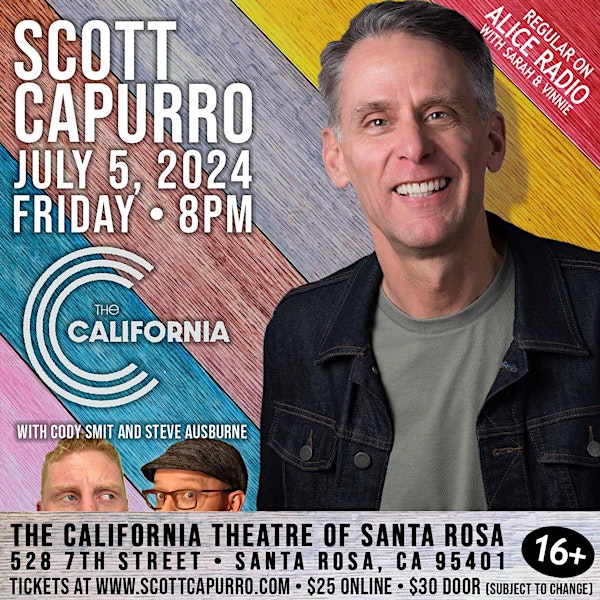 Scott Capurro at the California Theatre!