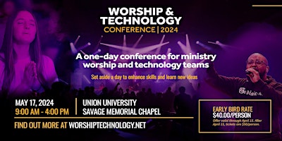 Image principale de Worship & Technology Conference 2024