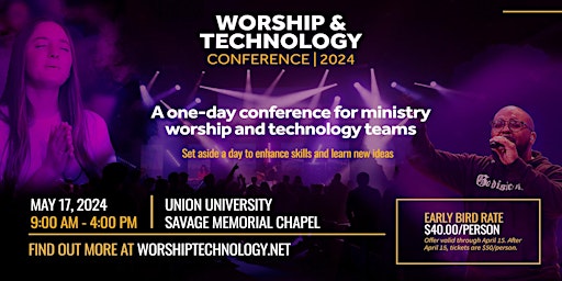 Primaire afbeelding van Worship & Technology Conference 2024