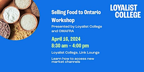 Selling Food to Ontario Workshop