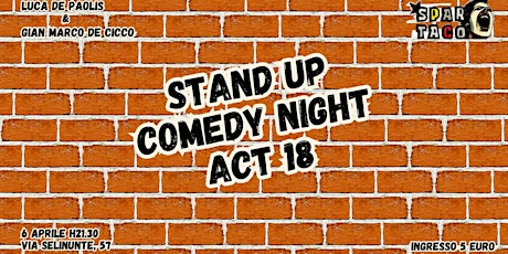 Stand up Comedy Night a Spartaco