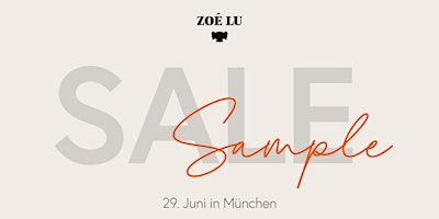 SAVE THE DATE - Sample Sale Event  primärbild