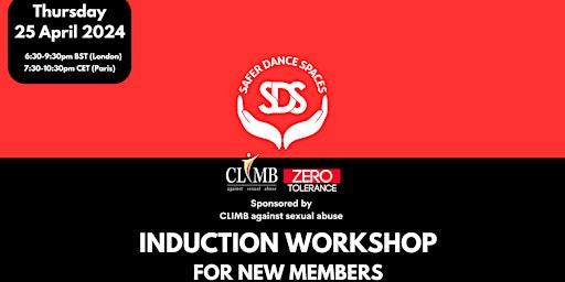 Immagine principale di Safer Dance Spaces Induction Workshop 