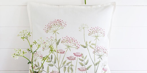 Image principale de Stencilled Cushion Cover with Melanie Ward