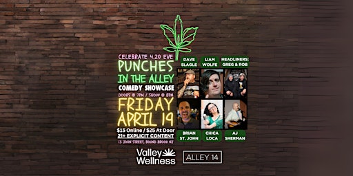 Imagen principal de Punches In The Alley - Friday Comedy Showcase